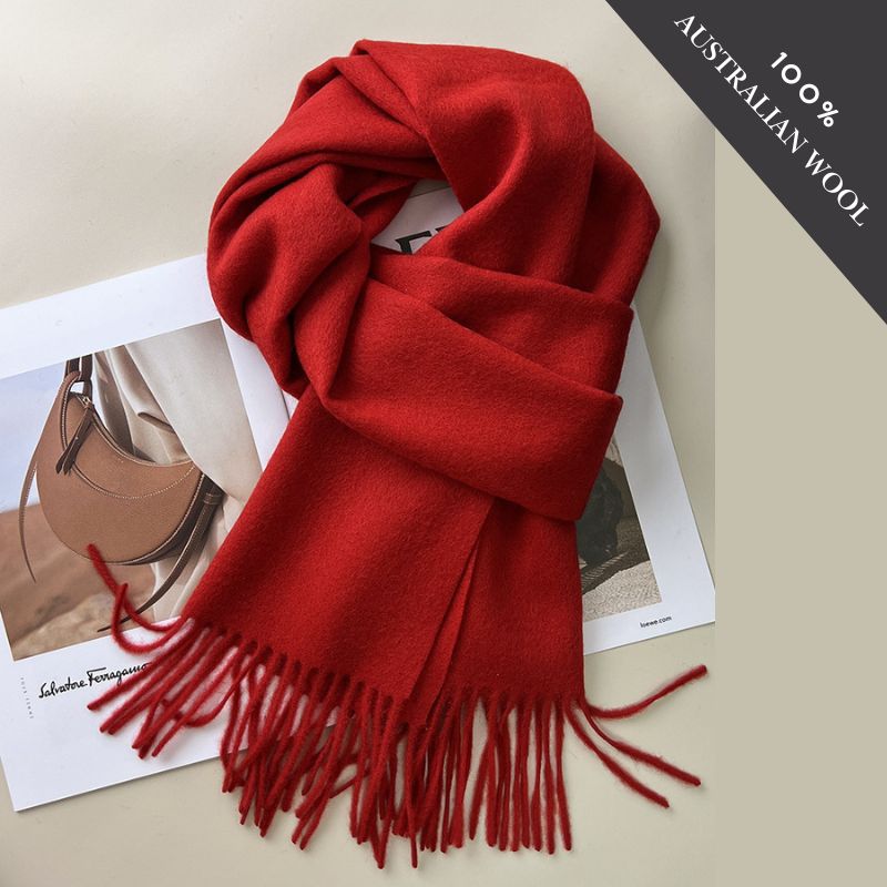 Fringed Australian Wool Scarf, BuckyDrop