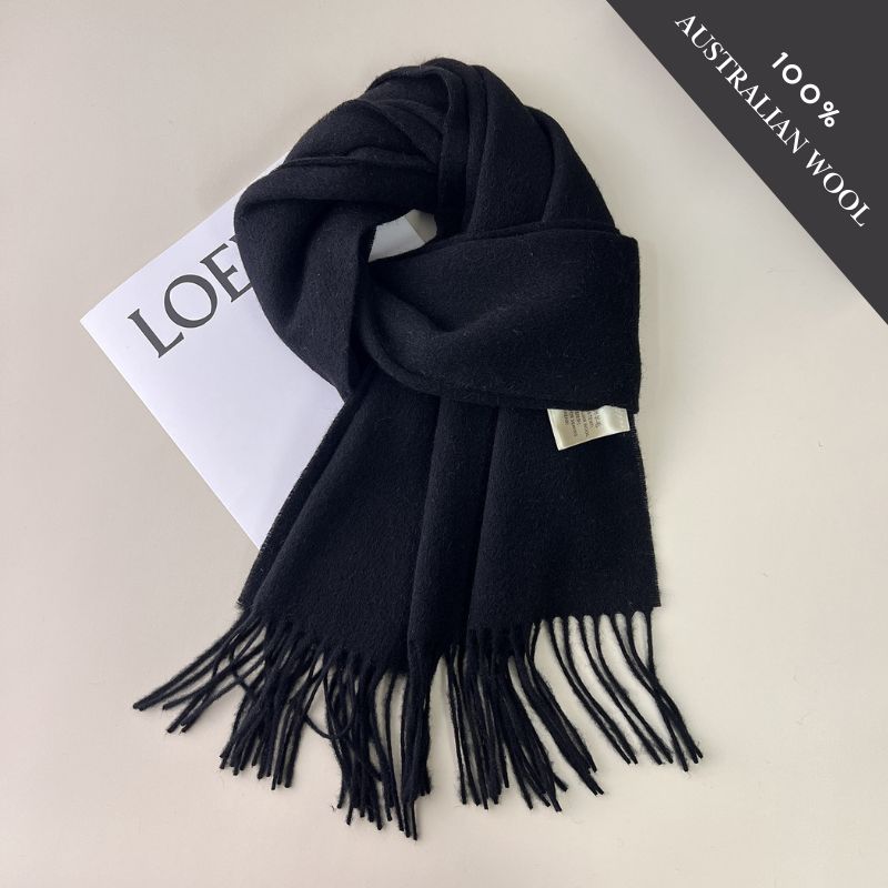 Fringed Australian Wool Scarf, BuckyDrop