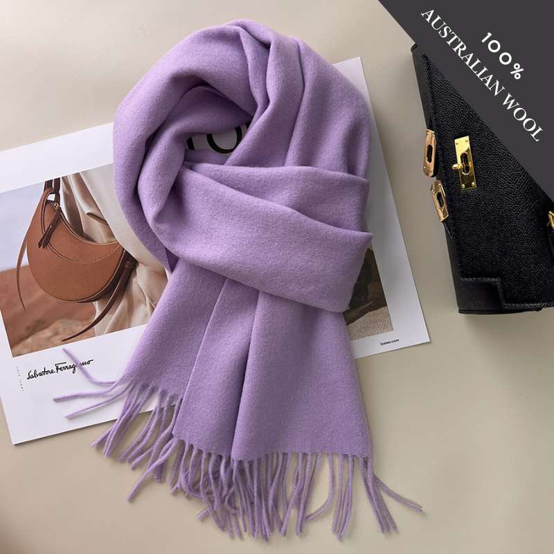 Fringed Australian Wool Scarf, BuckyDrop
