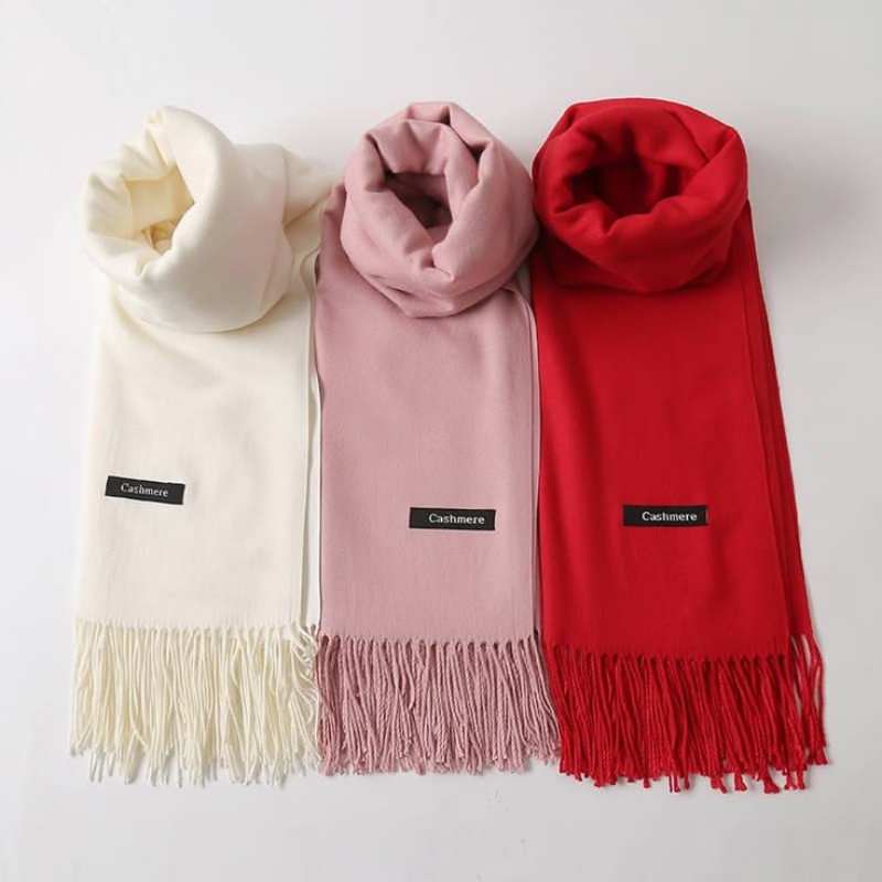 Fringed Cashmere Scarf Solid Colors,Heyang Industrial Co., Ltd