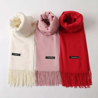 Fringed Cashmere Scarf Solid Colors,Heyang Industrial Co., Ltd