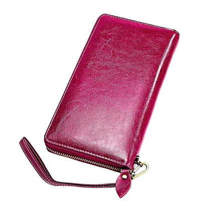 Large Capacity Cowhide Wallet for Women – RFID Protection, Multi-Slots, Yiwu Cujia Trade Co., Ltd