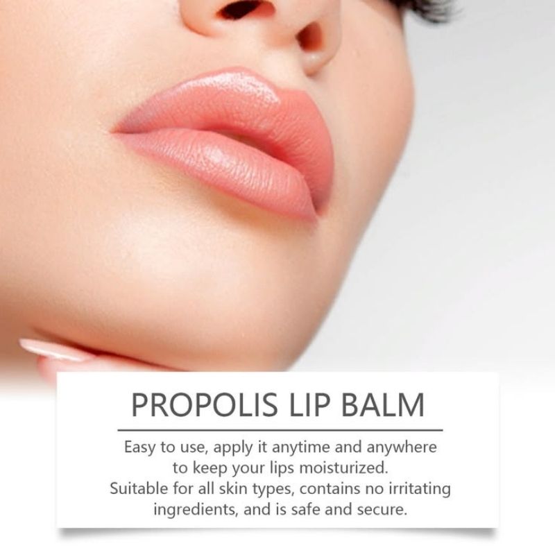 Honey Propolis Lip Balm Stick – Intensive Nourishing Hydrating Care for Dry, Chapped Lips, Yiwu Cujia Trade Co., Ltd