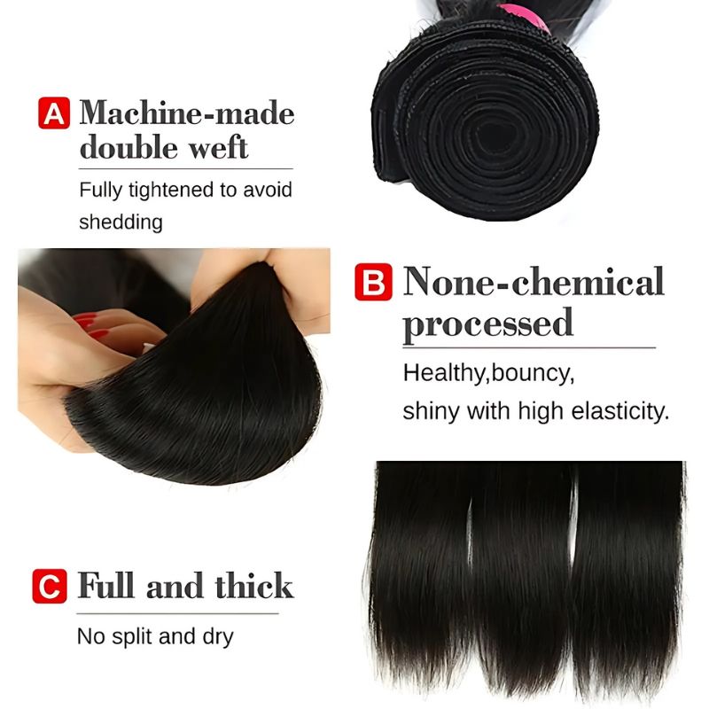 Human Hair Bundle - Straight Wave Extensions, Heyang Industrial Co., Ltd