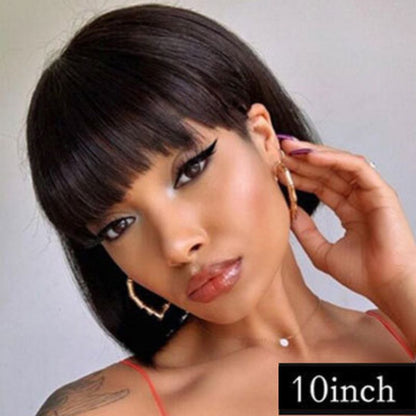 Human Hair Wig Real Hair Short Bob-line Heyang Industrial Co., Ltd