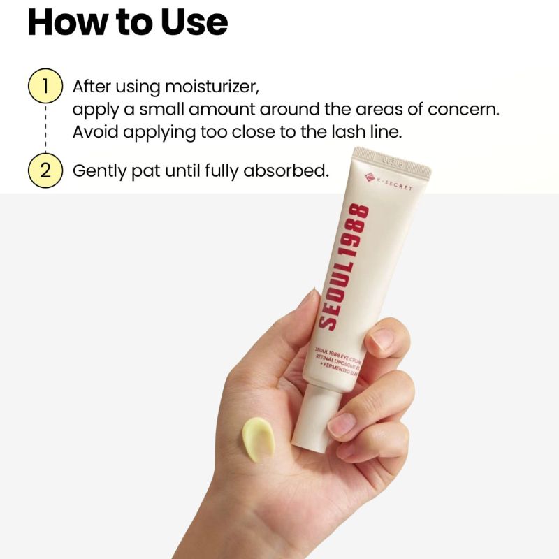 K-SECRET SEOUL 1988 Eye Cream -Retinal Liposome 4% + Fermented Bean, BuckyDrop