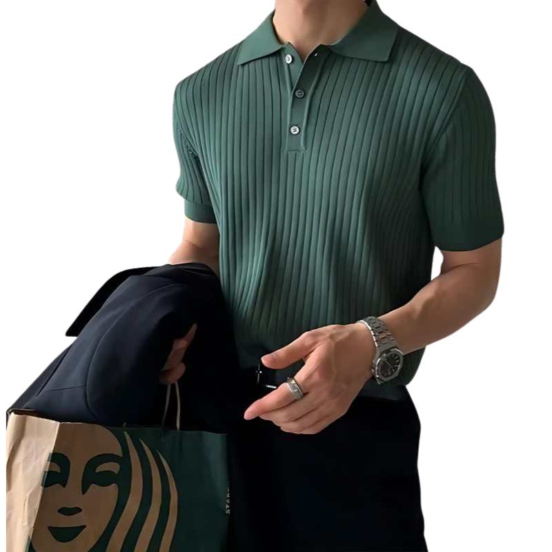 Lapel Polo Shirt Men's in Solid Colors Heyang Industrial Co., Ltd