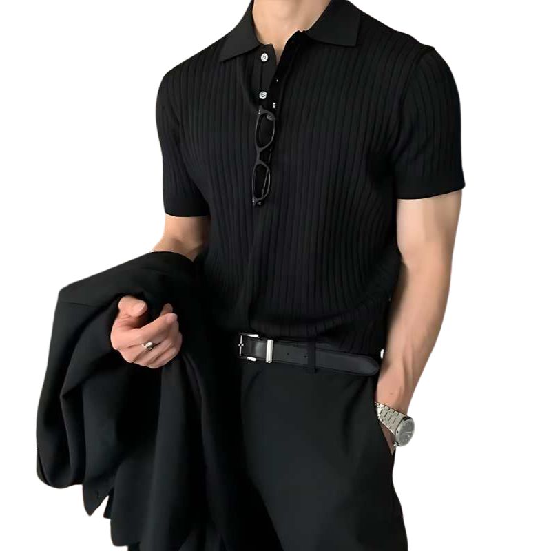 Lapel Polo Shirt Men's in Solid Colors Heyang Industrial Co., Ltd