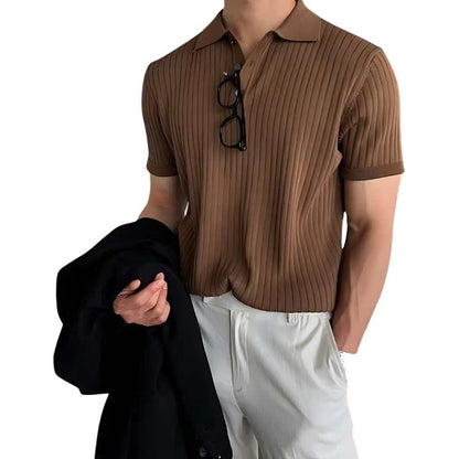 Lapel Polo Shirt Men's in Solid Colors Heyang Industrial Co., Ltd