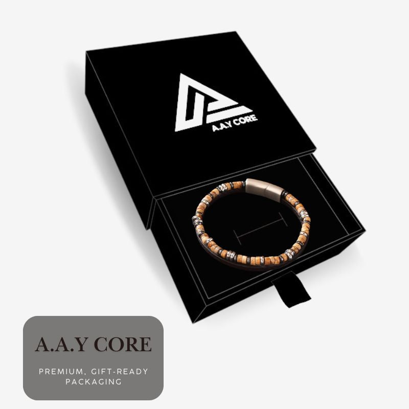Tiger Eye Natural Stone - Steel Bracelet, BuckyDrop