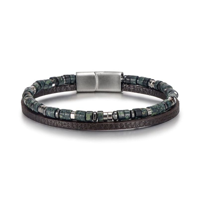 Lapis Lazuli Natural Stone - Steel Bracelet,BuckyDrop