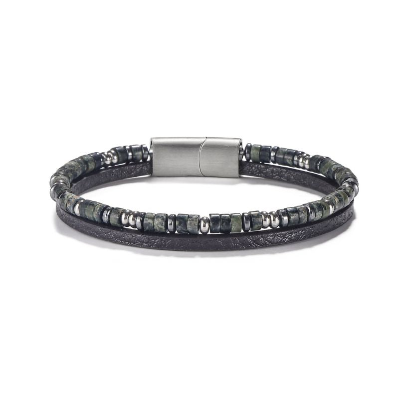 Lapis Lazuli Natural Stone - Steel Bracelet,BuckyDrop