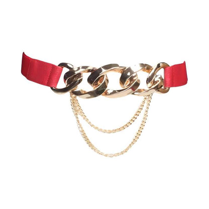 Leather Gold Chain Fashion Belt - A.A.Y FASHION