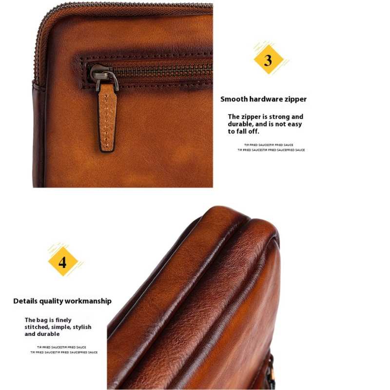 Leather Wrist Bag - Men's Leather Purse Heyang Industrial Co., Ltd