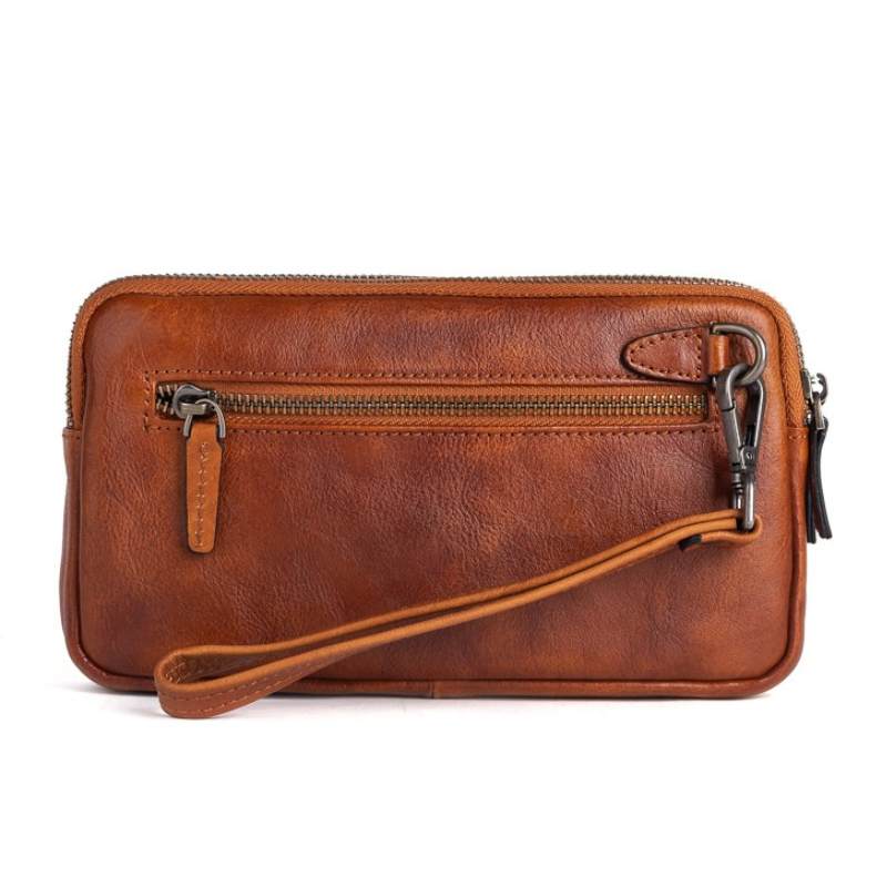 Leather Wrist Bag - Men's Leather Purse Heyang Industrial Co., Ltd