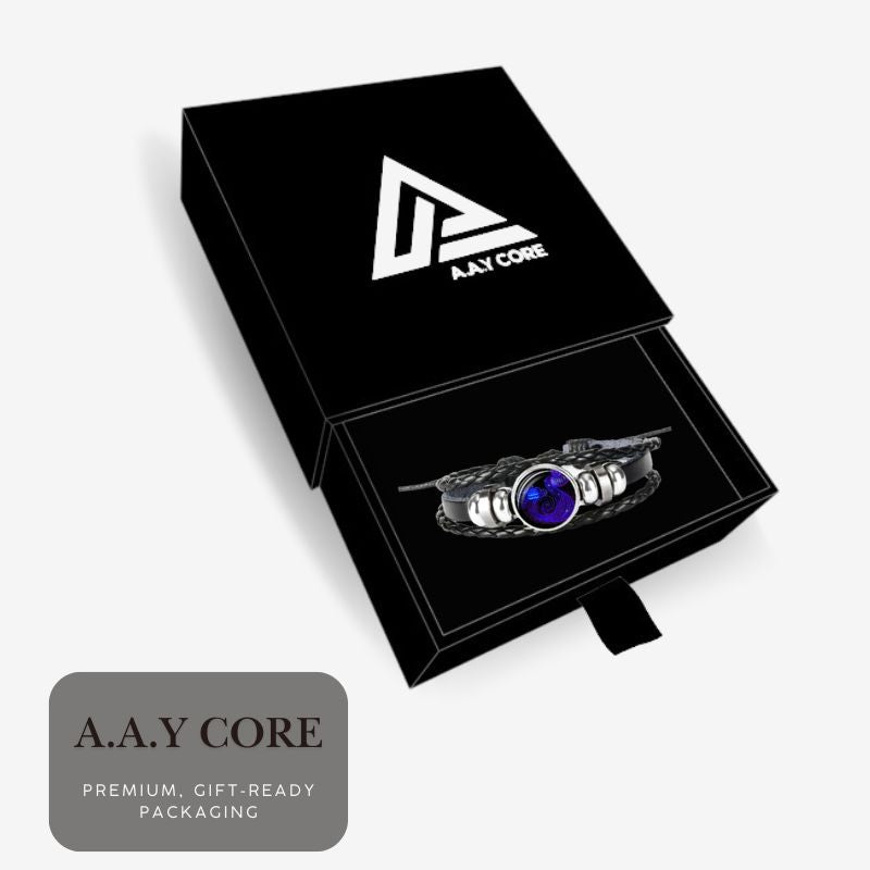 Leather Zodiac Manifestation Bracelet, BuckyDrop