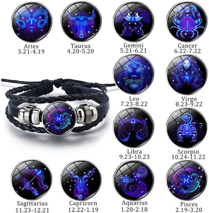Leather Zodiac Manifestation Bracelet, Yiwu Cujia Trade Co., Ltd