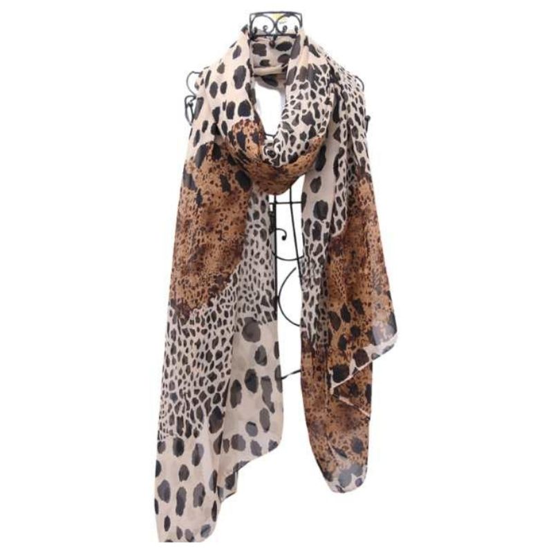 Leopard-Print-Scarf for Womens - Classic-Cheetah-Wrap-Shawl Long Lightweight, Yiwu Cujia Trade Co., Ltd