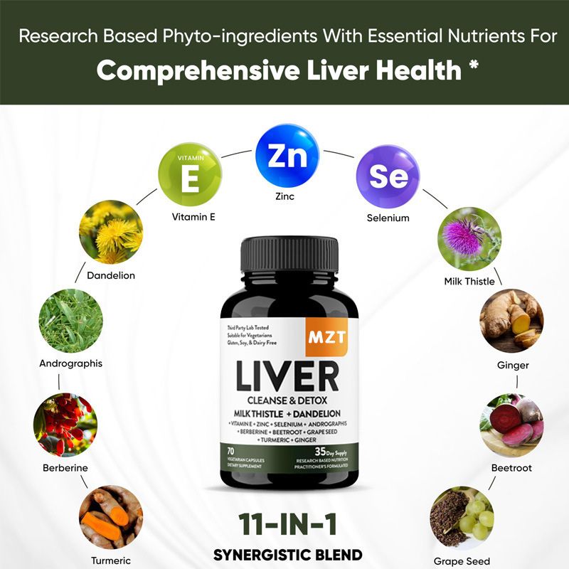 Liver Cleanse & Detox: Natural 11-in-1 Formula