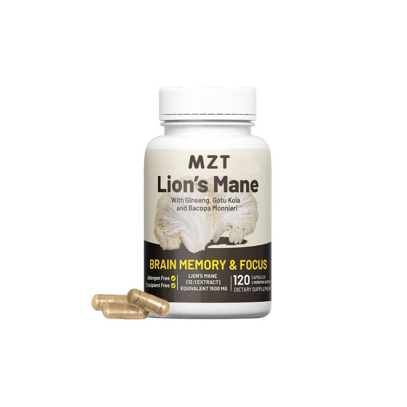 MZT Lion's Mane 120 Capsules 1500mg