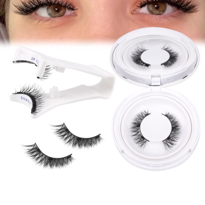 Magnetic Eyelashes with Applicator, Natural No Glue False Eyelashes
