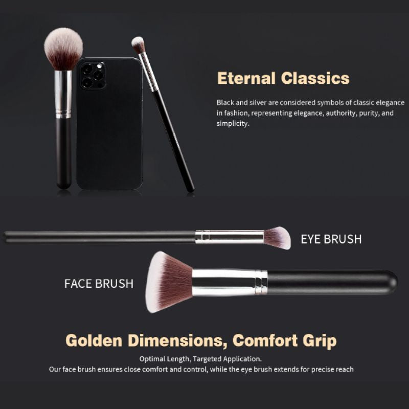 Makeup Brush Set with Travel Pouch, BuckyDrop