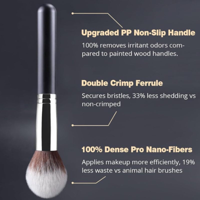 Makeup Brush Set with Travel Pouch, BuckyDrop