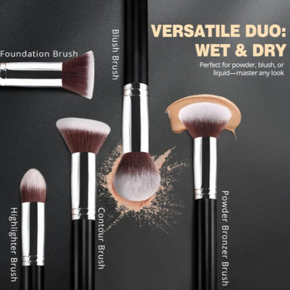 Makeup Brush Set with Travel Pouch, BuckyDrop