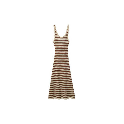 A.A.Y - Maxi Sleeveless Striped Knit Dress