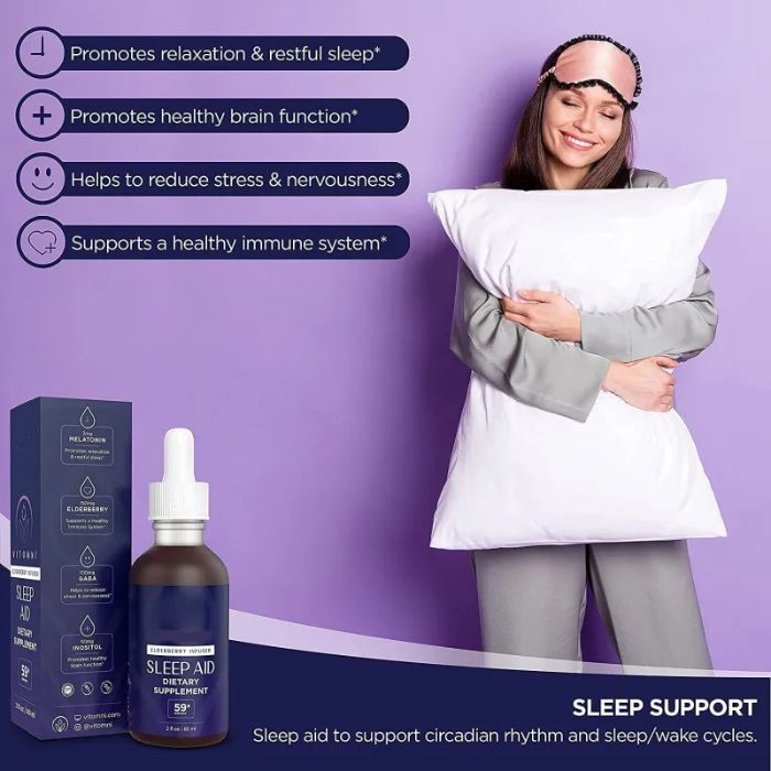 Melatonin Elderberry Sleep Aid Drops