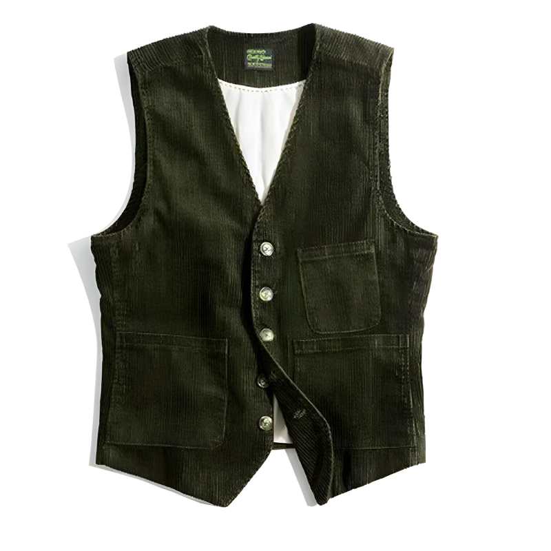 Men's Classic Corduroy Fashion Hunting Vest - A.A.Y FASHION