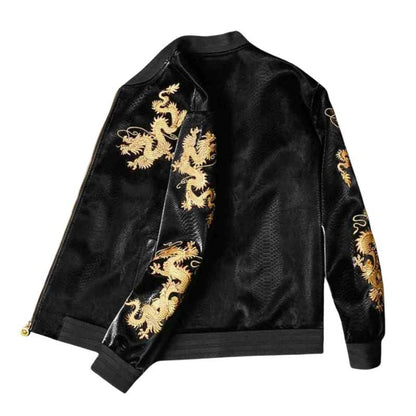 Men's Embroidered Baseball Jacket - A.A.Y FASHION