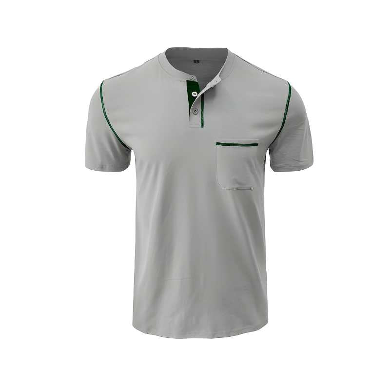A.A.Y - Henley Cotton Polo Shirt 