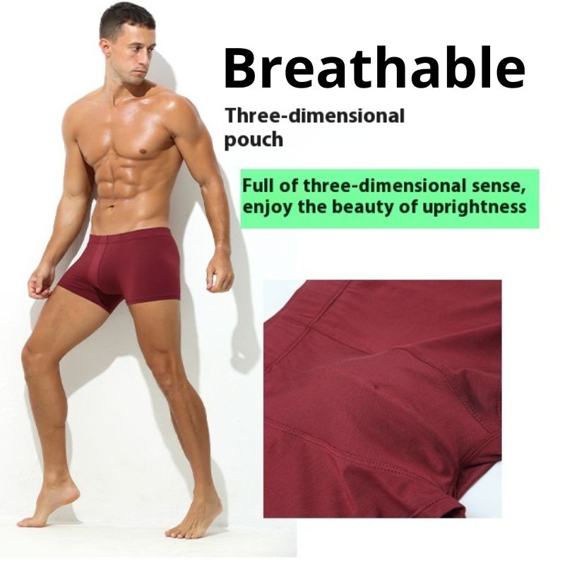 Men’s Breathable Modal Boxer Shorts – Ergonomic Stretch Fit, Yiwu Cujia Trade Co., Ltd