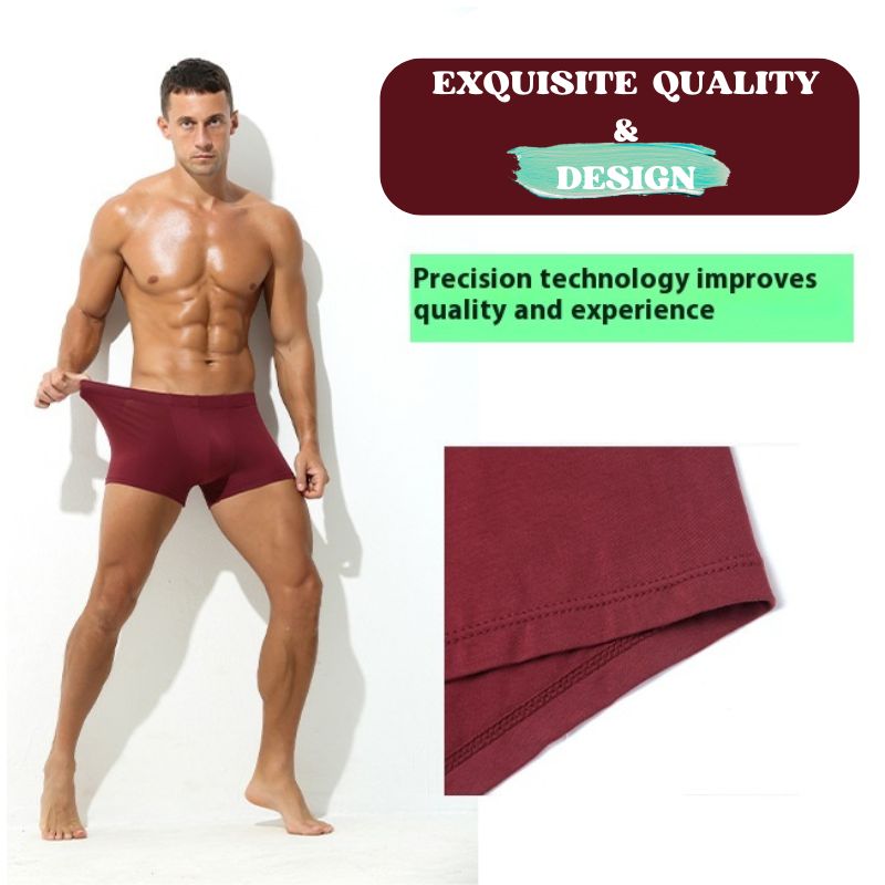 Men’s Breathable Modal Boxer Shorts – Ergonomic Stretch Fit, Yiwu Cujia Trade Co., Ltd