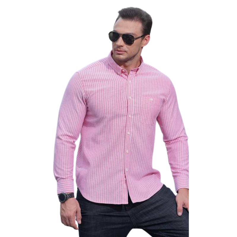 Men’s Striped Button-Down Shirt  Plus Sizes to 10XL, Yiwu Cujia Trade Co., Ltd