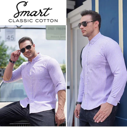 Men’s Striped Button-Down Shirt - Plus Sizes to 10XL, Yiwu Cujia Trade Co., Ltd