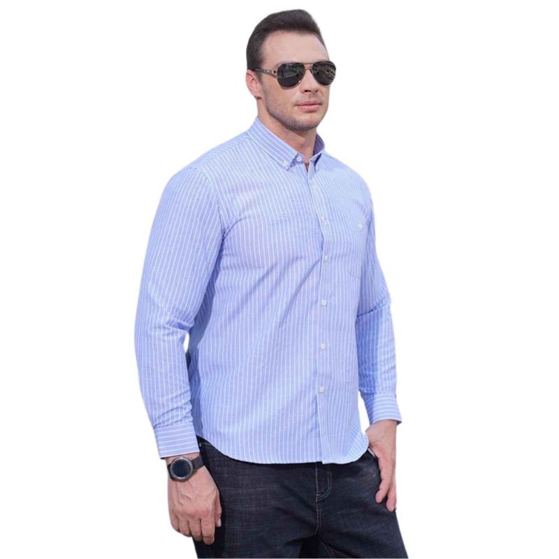 Men’s Striped Button-Down Shirt - Plus Sizes to 10XL Yiwu Cujia Trade Co., Ltd