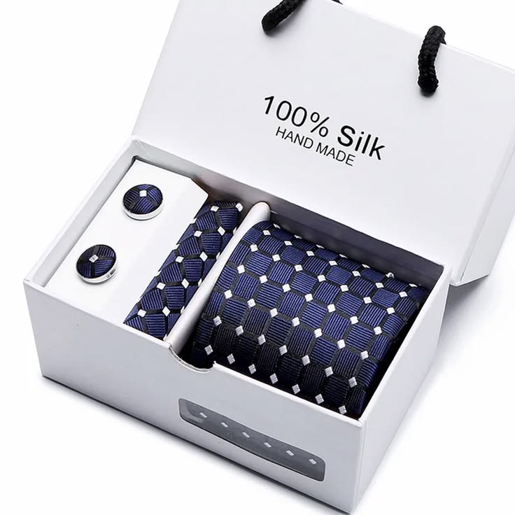 Men's Tie, Cufflinks, Scarf Gift Box Set Silk Tie Set, Yiwu Cujia Trade Co., Ltd