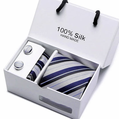 Men's Tie, Cufflinks, Scarf Gift Box Set Silk Tie Set, Yiwu Cujia Trade Co., Ltd