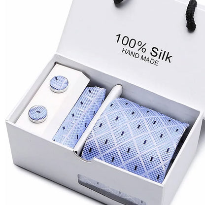Men's Tie, Cufflinks, Scarf Gift Box Set Silk Tie Set, Yiwu Cujia Trade Co., Ltd