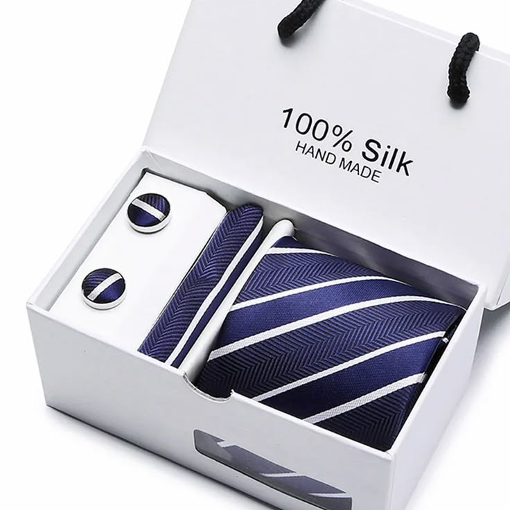 Men's Tie, Cufflinks, Scarf Gift Box Set Silk Tie Set, Yiwu Cujia Trade Co., Ltd
