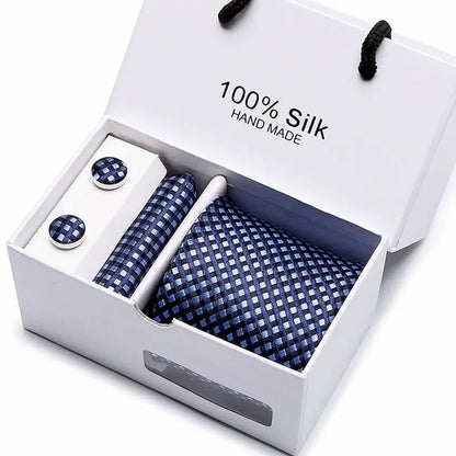 Men's Tie, Cufflinks, Scarf Gift Box Set Silk Tie Set, Yiwu Cujia Trade Co., Ltd