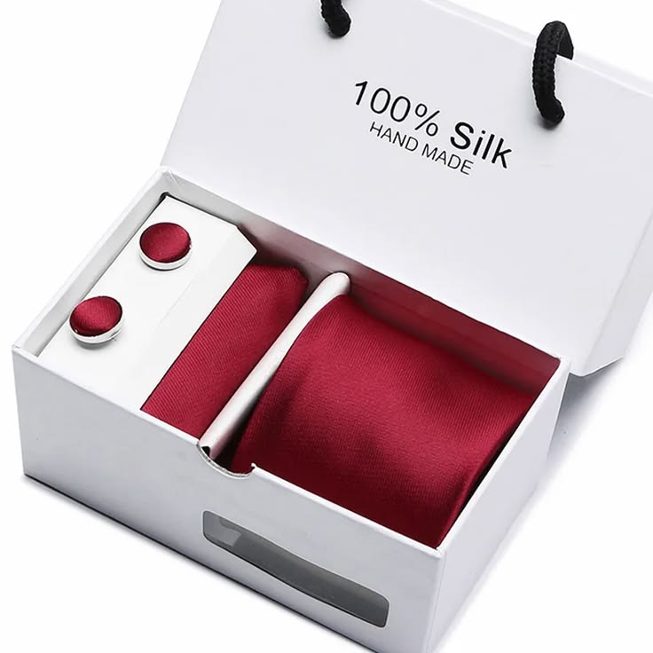 Men's Tie, Cufflinks, Scarf Gift Box Set Silk Tie Set, Yiwu Cujia Trade Co., Ltd