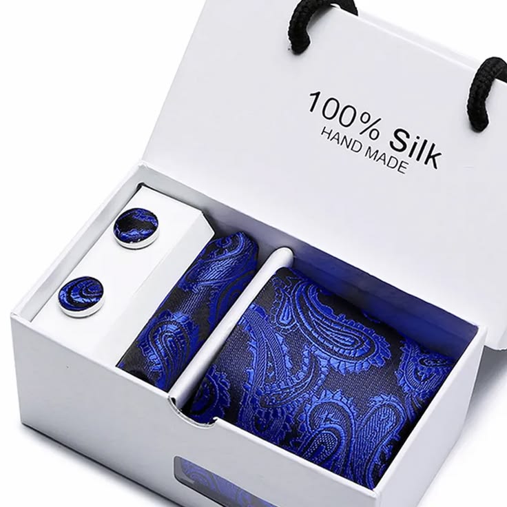 Men's Tie, Cufflinks, Scarf Gift Box Set Silk Tie Set, Yiwu Cujia Trade Co., Ltd