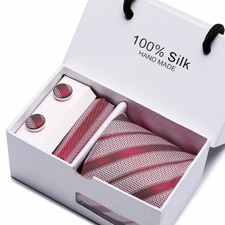 Men's Tie, Cufflinks, Scarf Gift Box Set Silk Tie Set, Yiwu Cujia Trade Co., Ltd