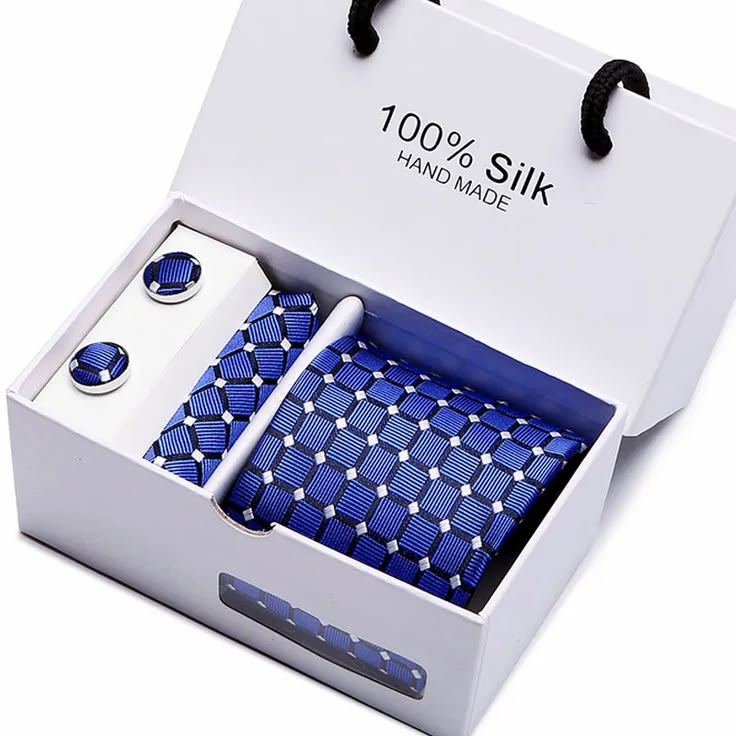 Men's Tie, Cufflinks, Scarf Gift Box Set Silk Tie Set, Yiwu Cujia Trade Co., Ltd