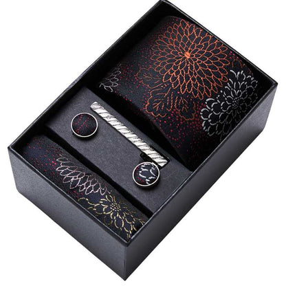 Men’s Tie Gift Box — Slate Grey Strip