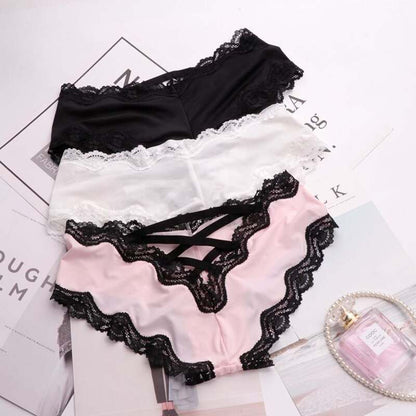 Mid-Rise Panties Lace Cut-Out Tanga Slip, Heyang Industrial Co., Ltd
