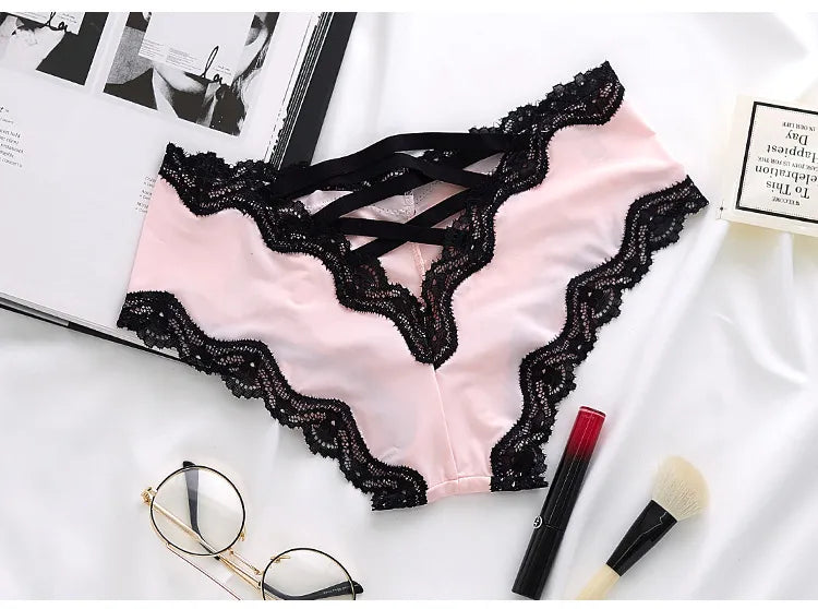 Mid-Rise Panties Lace Cut-Out Tanga Slip, Heyang Industrial Co., Ltd